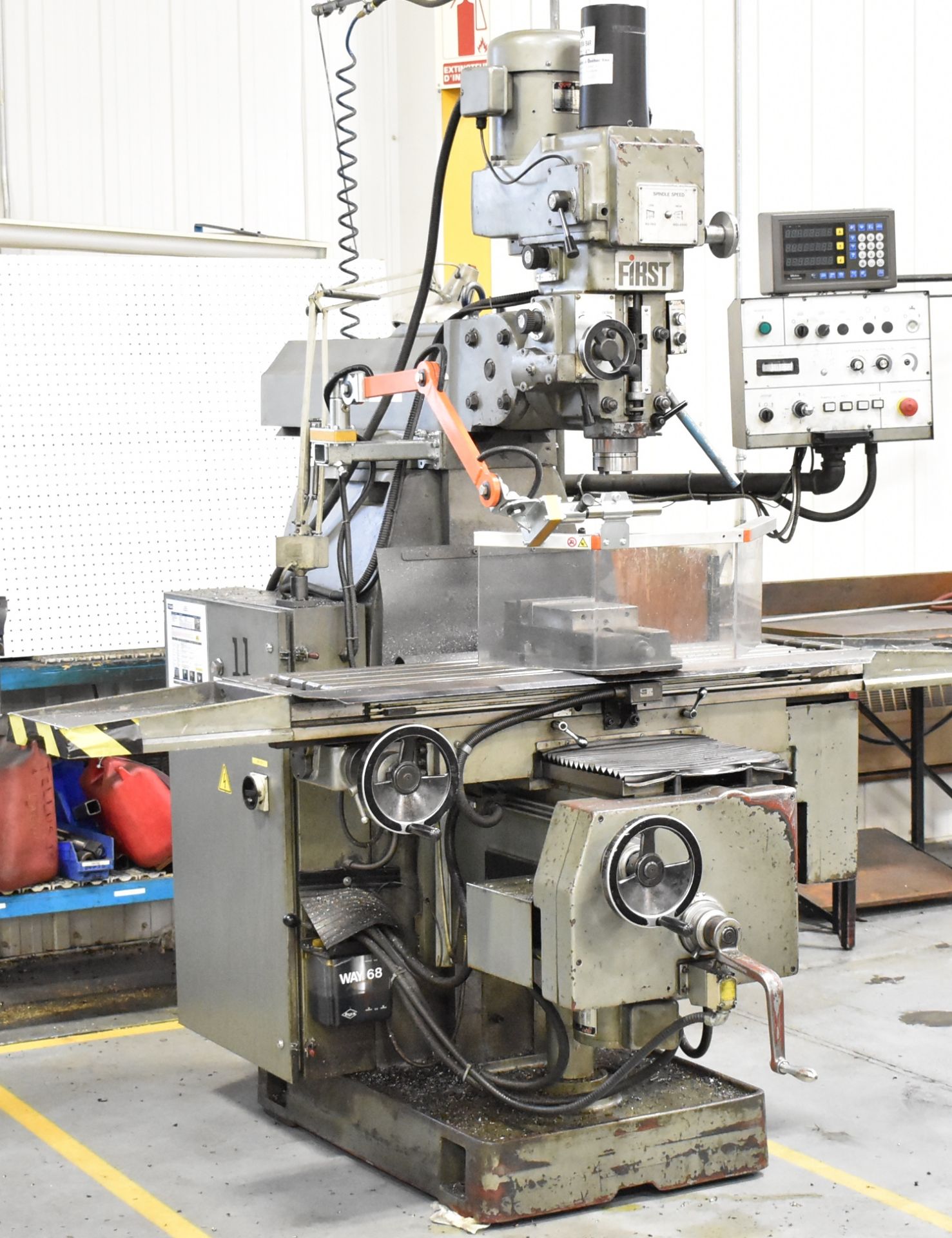 FIRST LC205 VSDX VERTICAL TURRET MILLING MACHINE WITH 51"X11" TABLE, SPEEDS TO 4500 RPM, MITUTOYO - Image 2 of 7