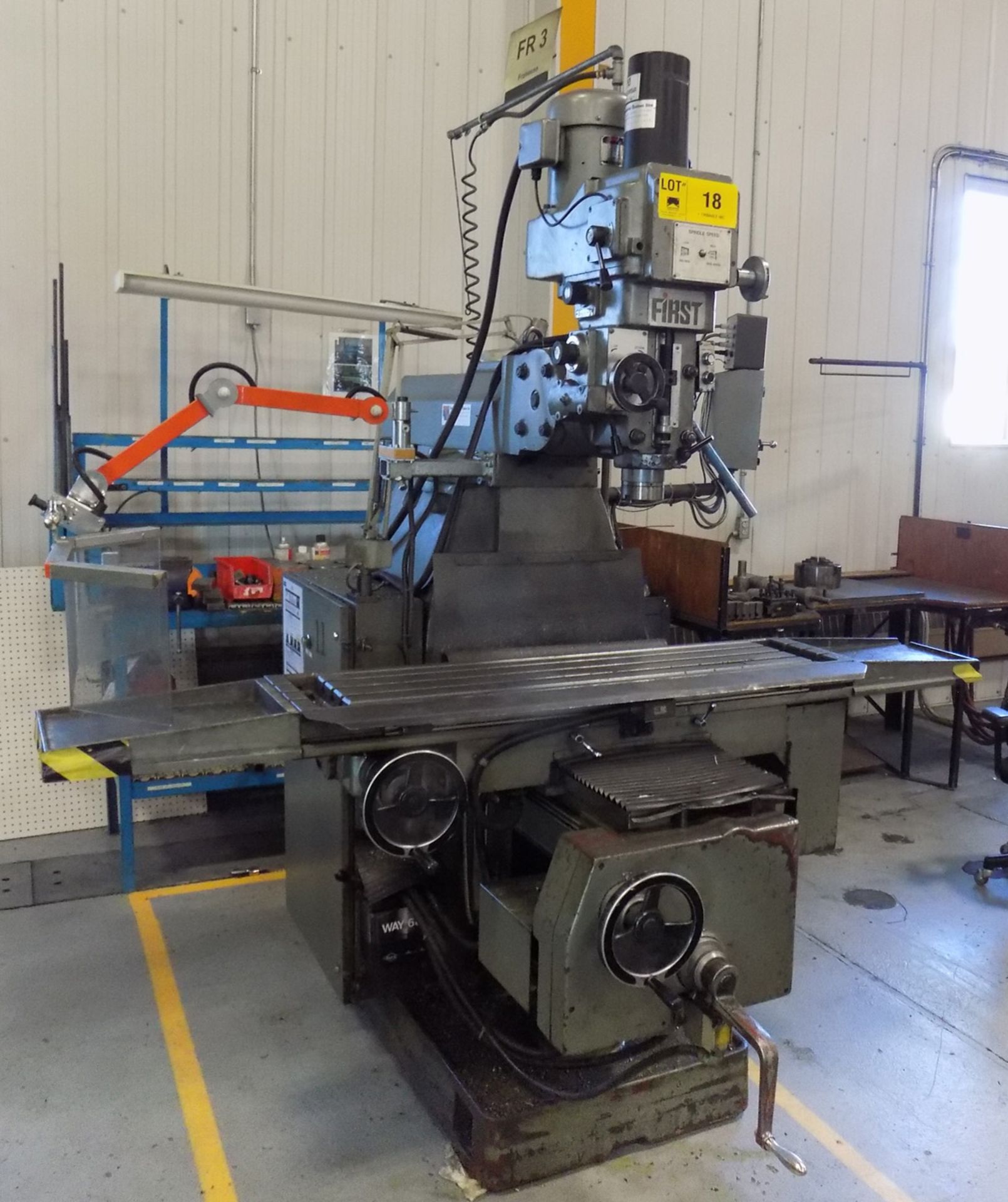 FIRST LC205 VSDX VERTICAL TURRET MILLING MACHINE WITH 51"X11" TABLE, SPEEDS TO 4500 RPM, MITUTOYO - Image 3 of 7