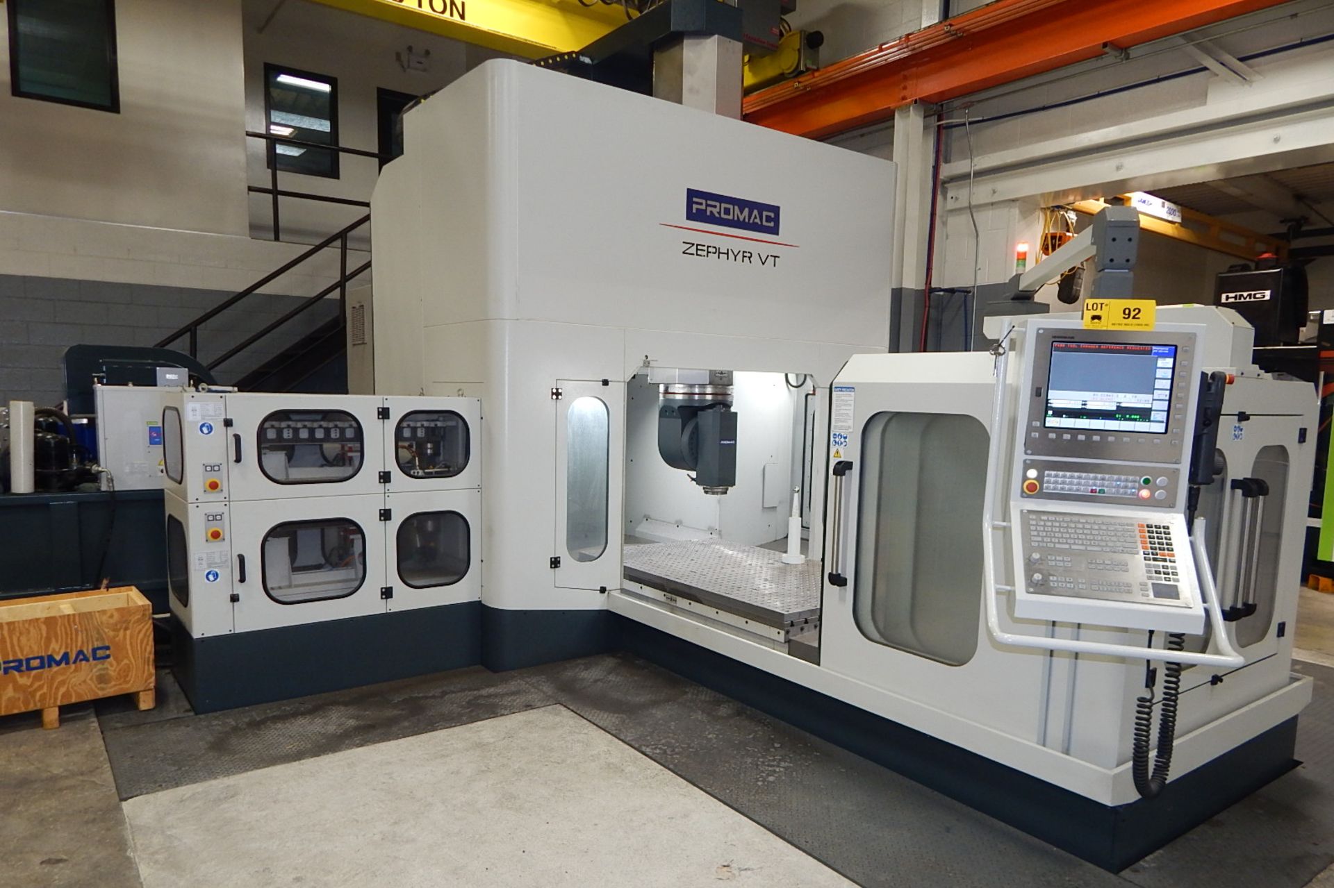 PROMAC (2017) ZEPHYR VT 2.5XL DOUBLE COLUMN 5 AXIS HIGH SPEED BRIDGE TYPE CNC VERTICAL MACHINING - Image 3 of 9