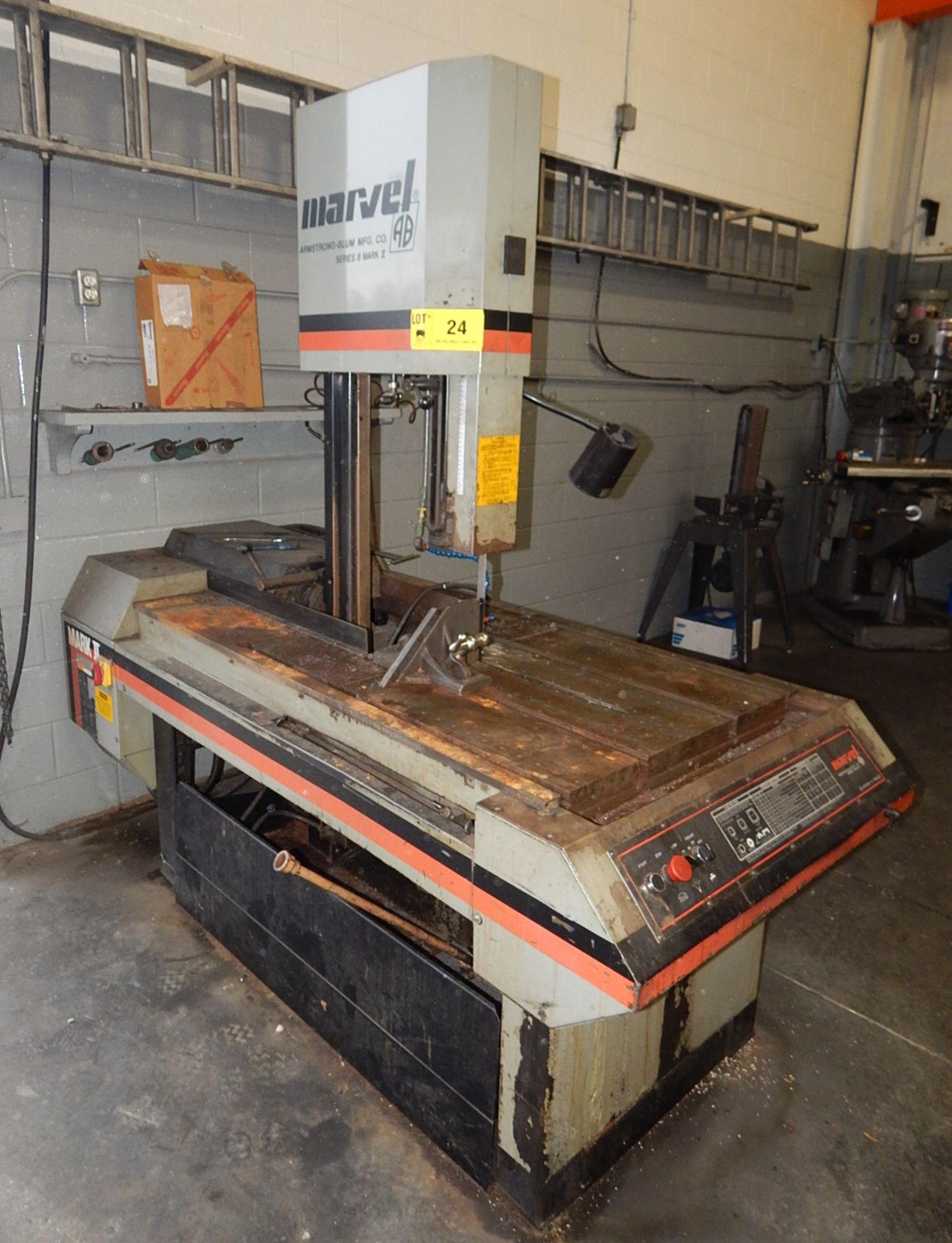 MARVEL SERIES 8 MARK II HEAVY DUTY METAL CUTTING VERTICAL BAND SAW WITH 18" THROAT, 20" MAX. WORK