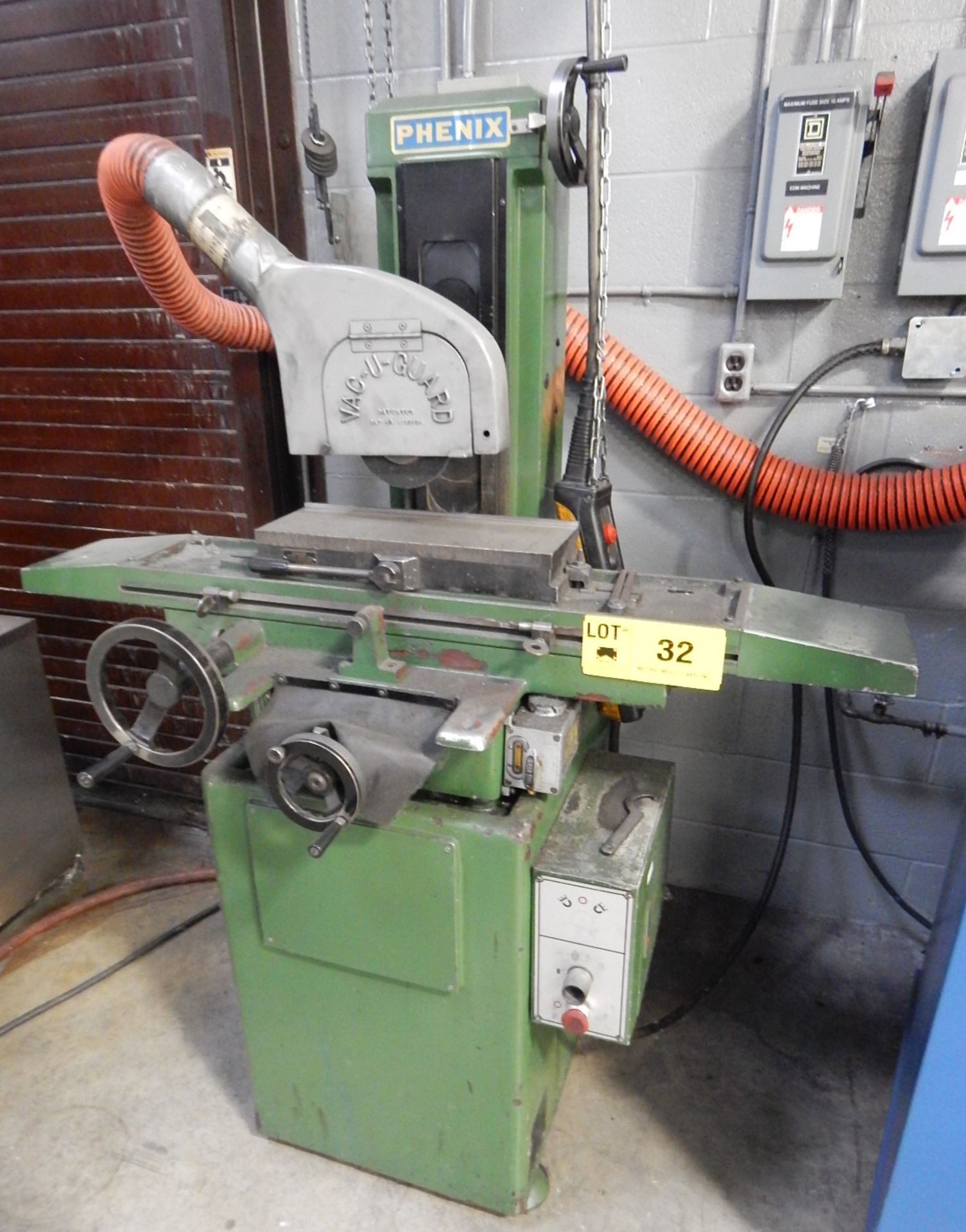 PHENIX SGS-618P MANUAL SURFACE GRINDER WITH 6"X18" MAGNETIC CHUCK, S/N: 86M2B078 (CI)