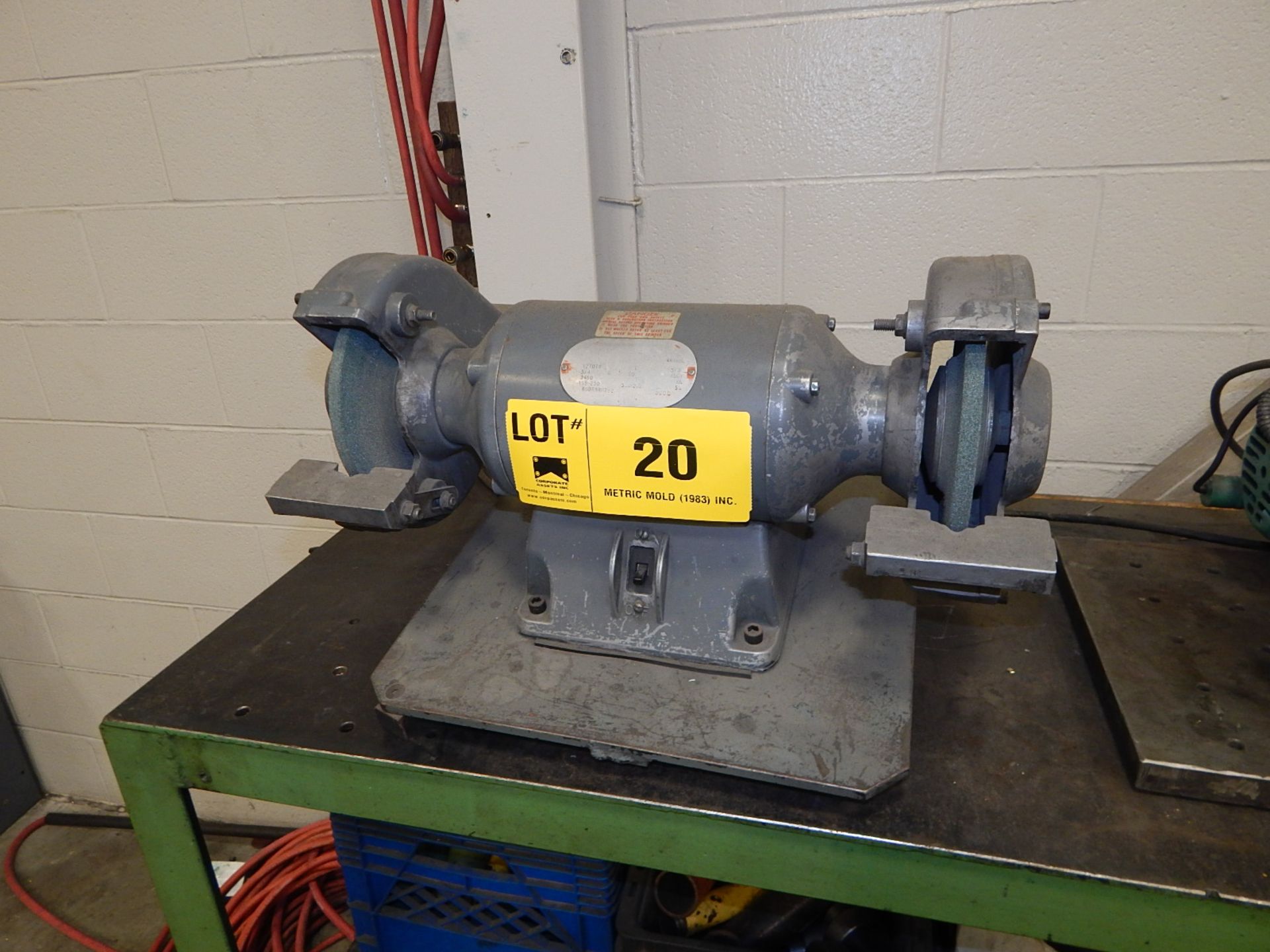 DOUBLE END BENCH GRINDER, S/N: N/A (BUILDING 2)