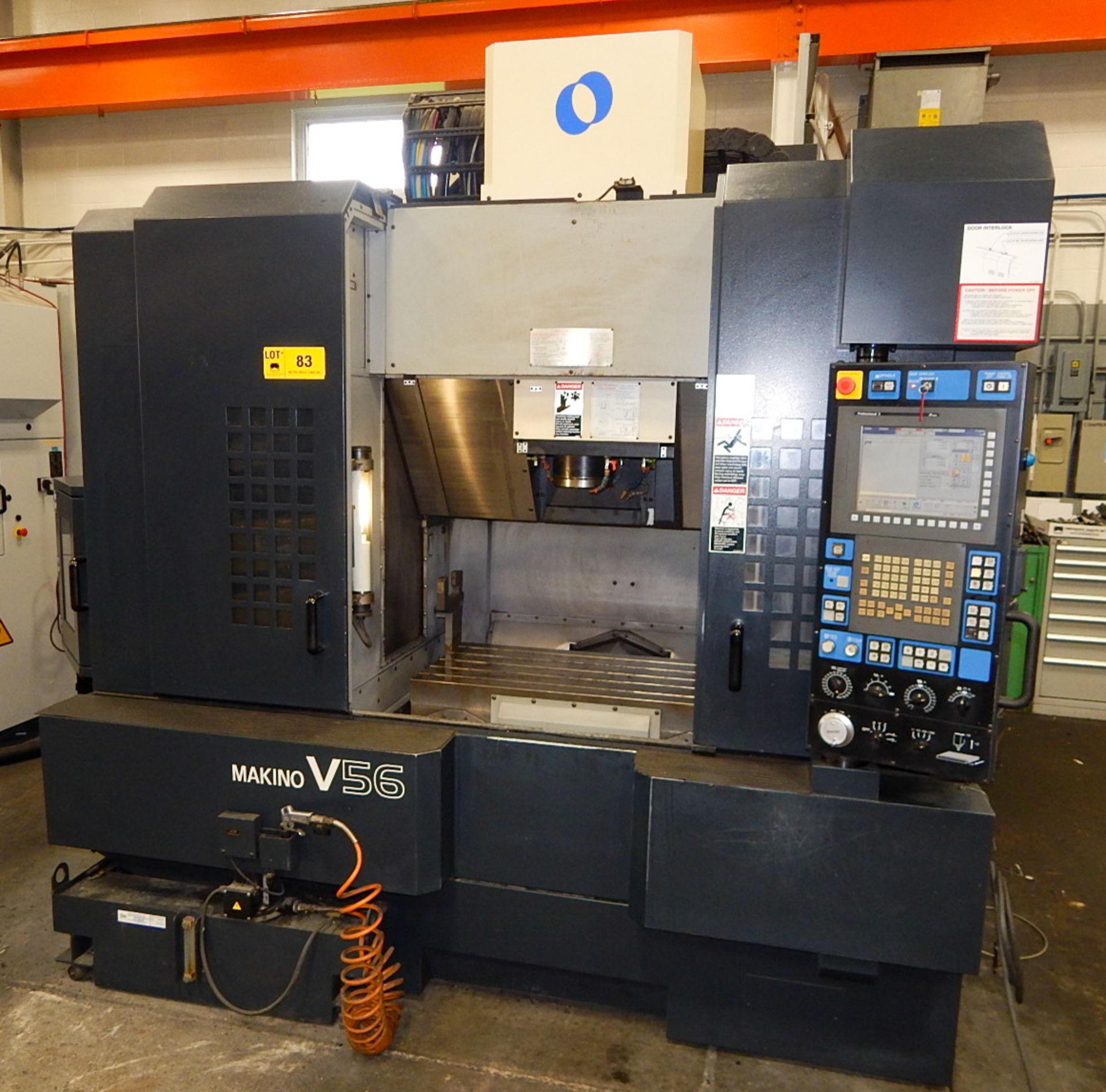 MAKINO (2005) V56 HIGH SPEED CNC VERTICAL MACHINING CENTER WITH MAKINO PROFESSIONAL 5 CNC CONTROL, - Image 3 of 8