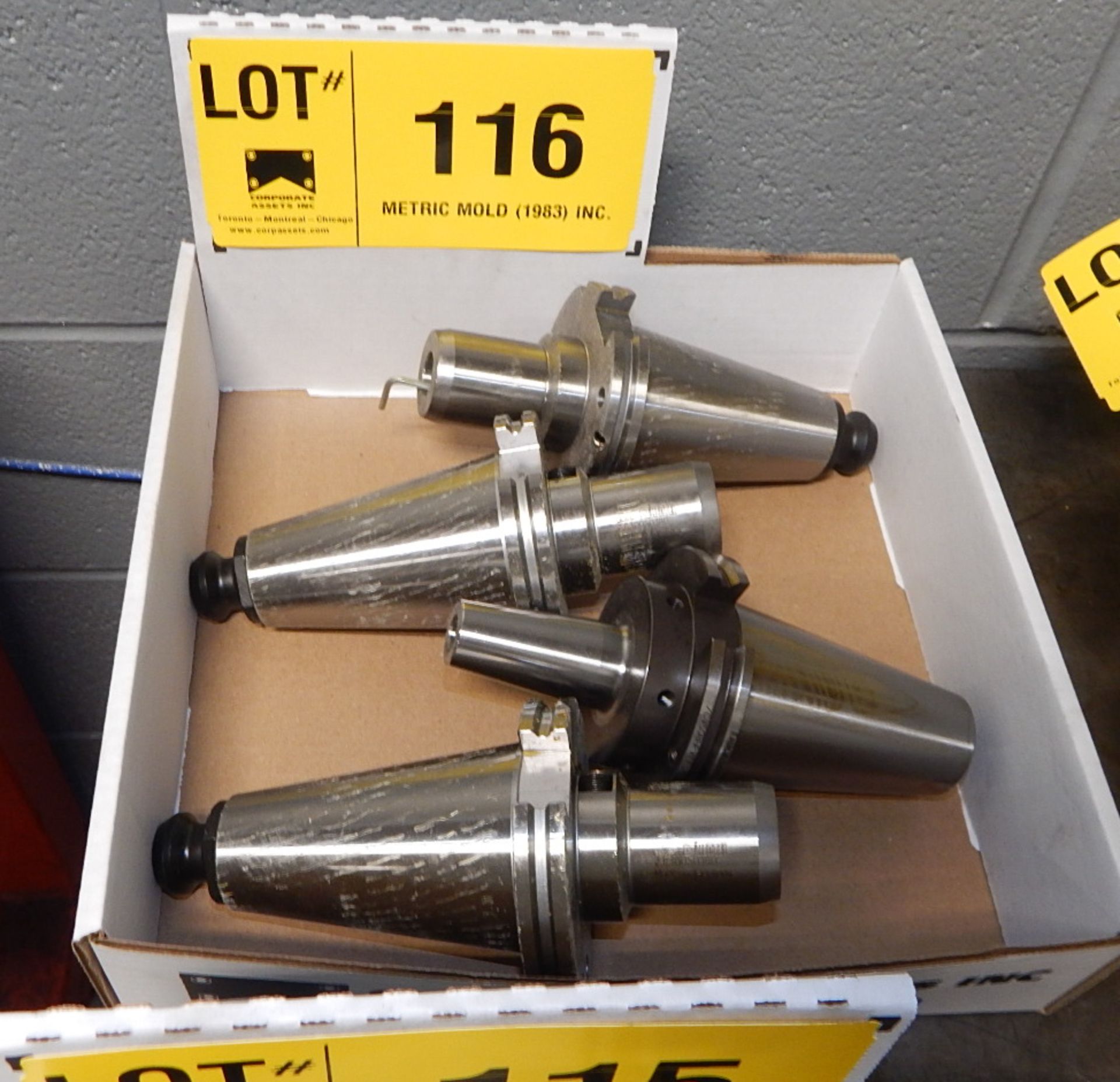 LOT/ (4) CAT 50 TOOL HOLDERS