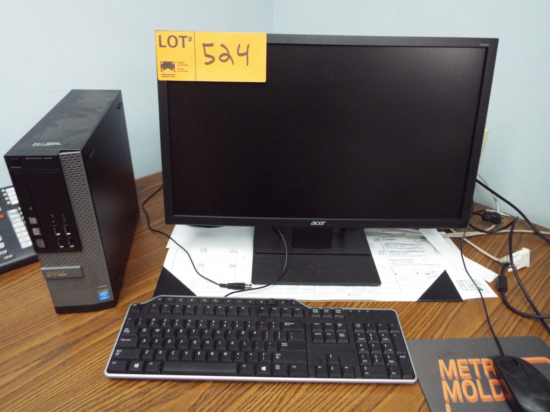 LOT/ DELL DESKTOP COMPUTER WITH ACER MONITOR, KEYBOARD, AND MOUSE