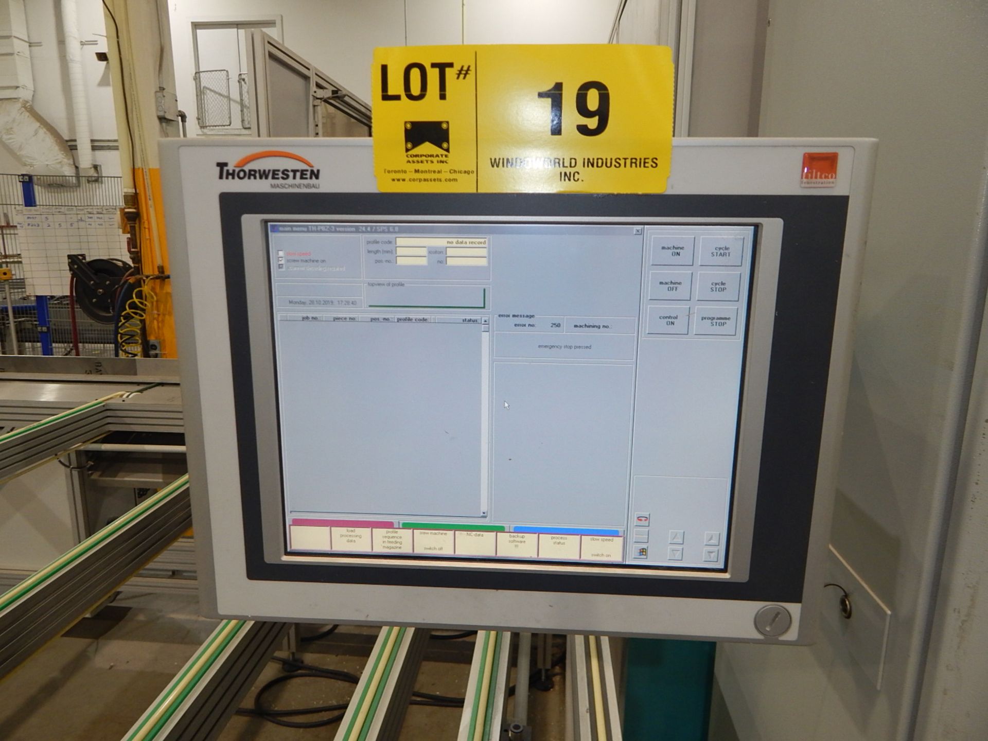 THORWESTERN (2008) PBZ-3 CNC PROFILE MACHINING CENTER WITH WINDOWS PC BASED AR010 TOUCH SCREEN CNC - Image 2 of 9