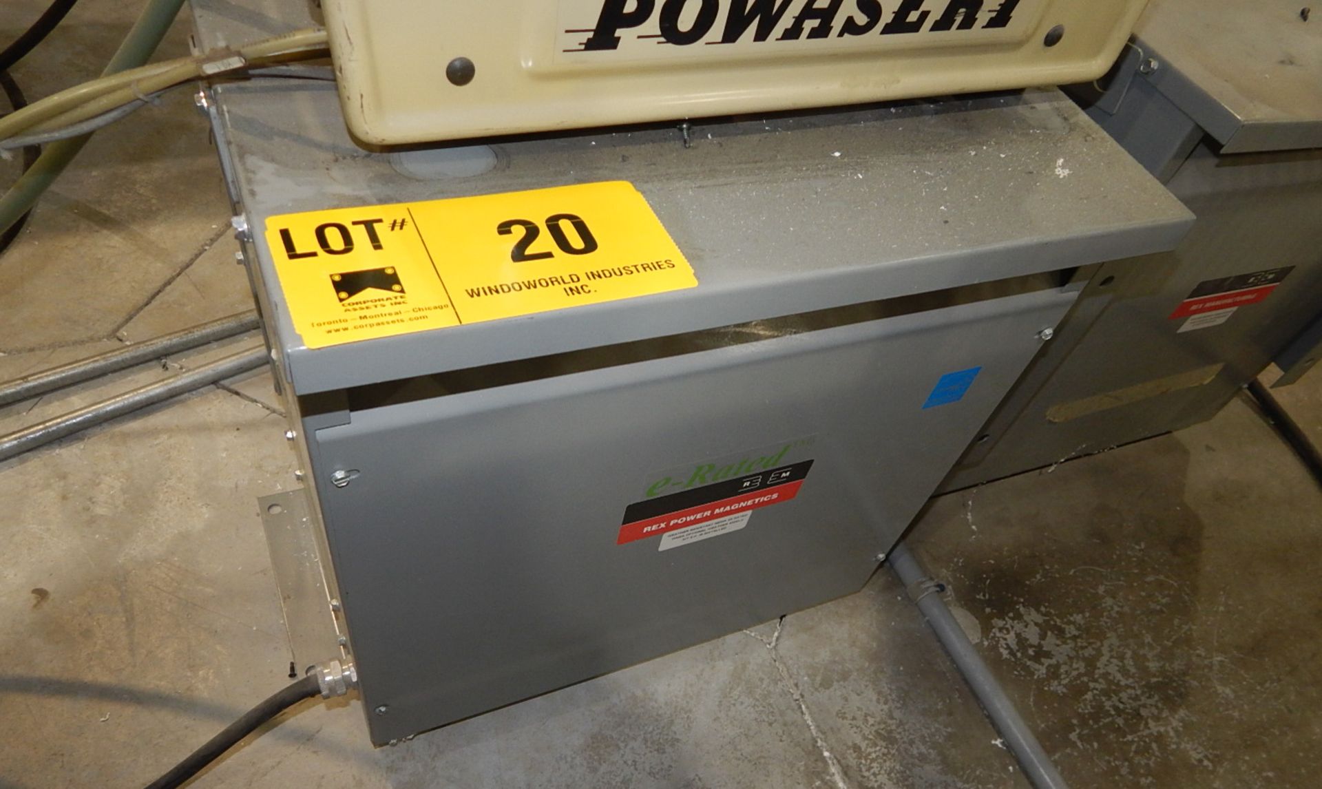 REX 15KVA, 600/231V, 3PH, 60Hz, TRANSFORMER (CI)