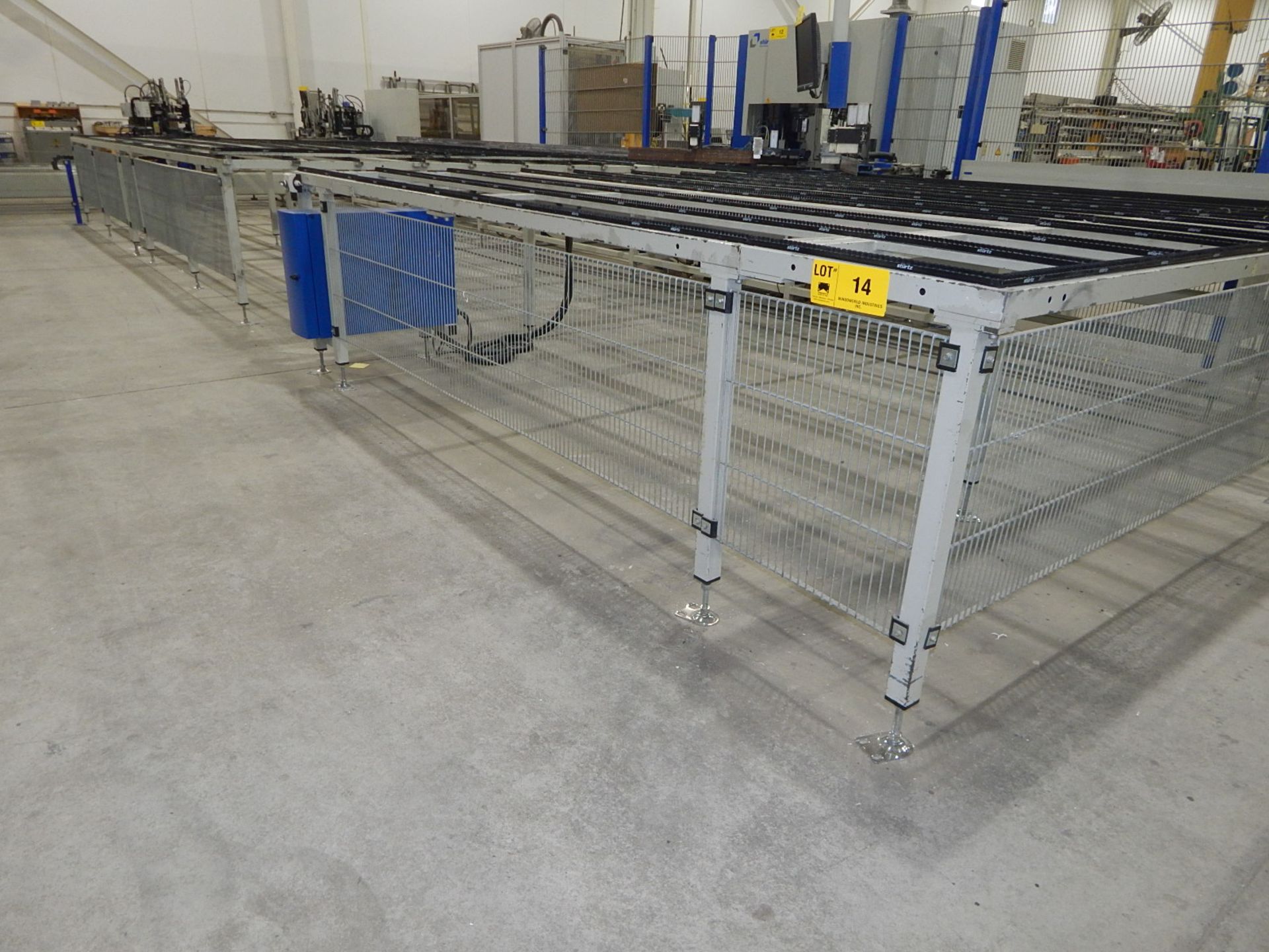 STURTZ APPROX. 150"X450" FIXED TABLE WITH BRISTLE BRUSH ASSIST, SAFETY CAGE, CONTROLS AND - Image 2 of 2