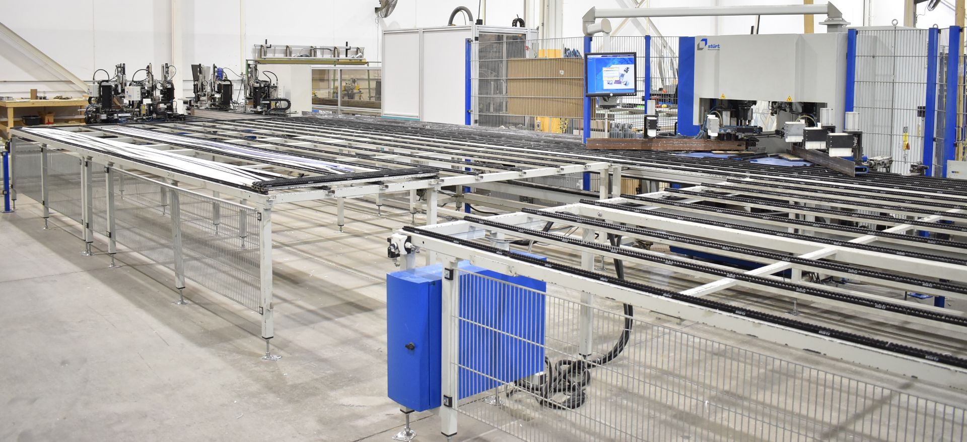 STURTZ (2008) CNC AUTOMATED PVC WELDING AND CLEANING LINE CONSISTING OF, STURTZ (2008) 2MC CNC