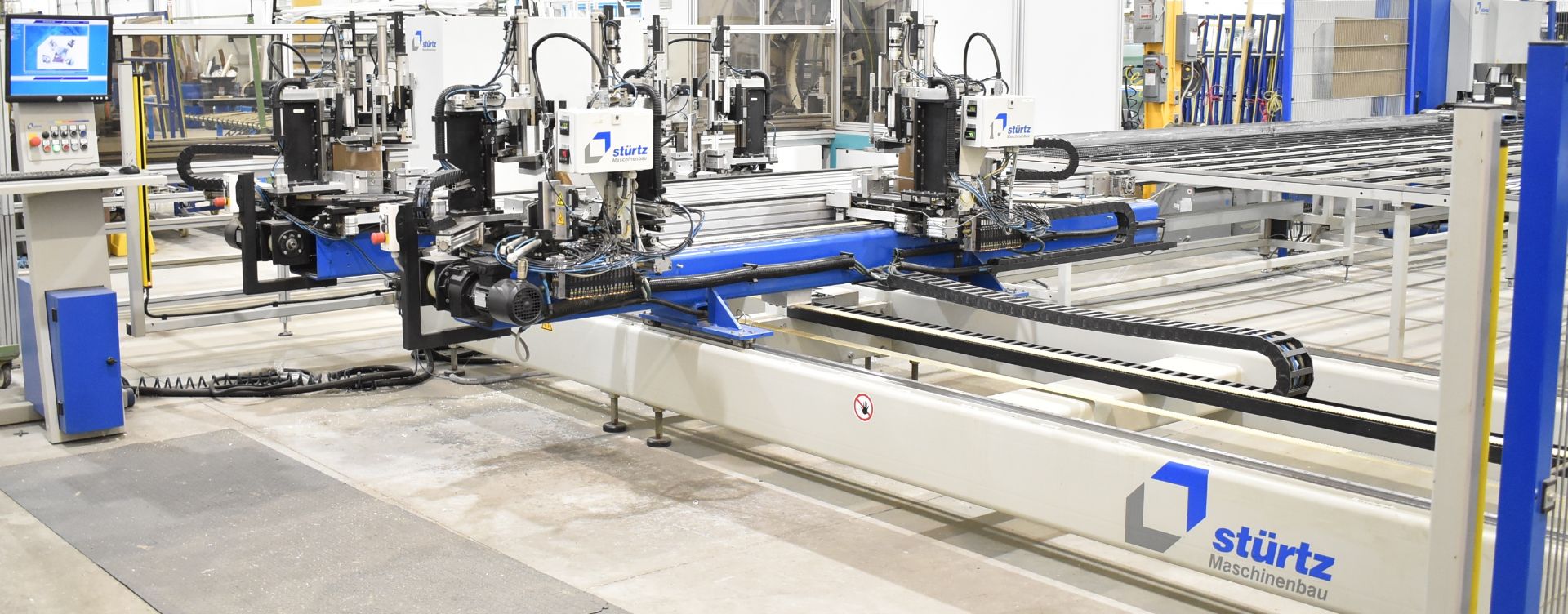 STURTZ (2008) CNC AUTOMATED PVC WELDING AND CLEANING LINE CONSISTING OF, STURTZ (2008) 2MC CNC - Image 3 of 9