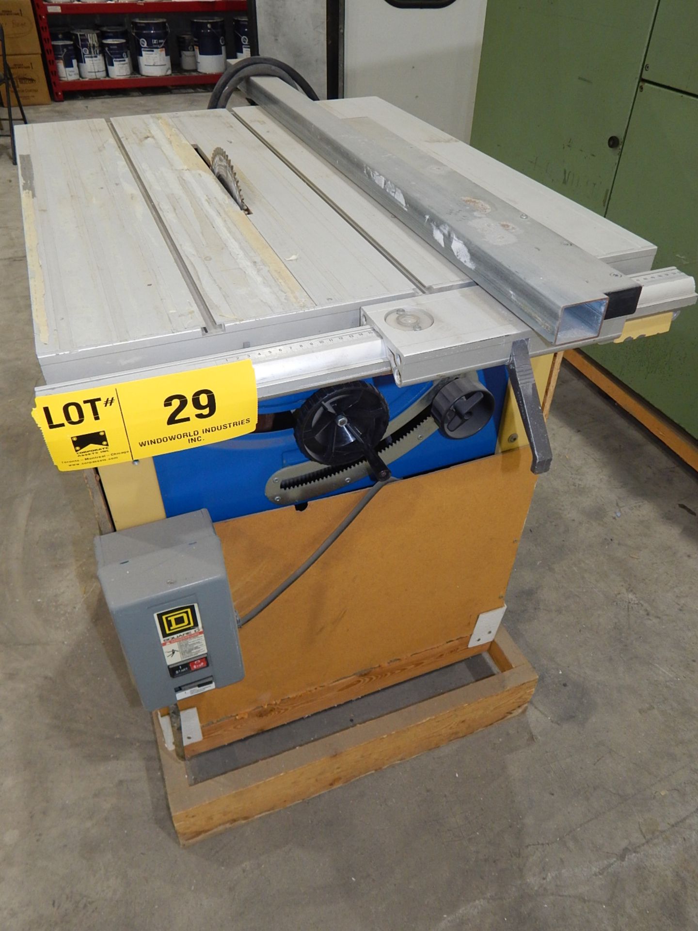 GS 10" TABLE SAW S/N: N/A