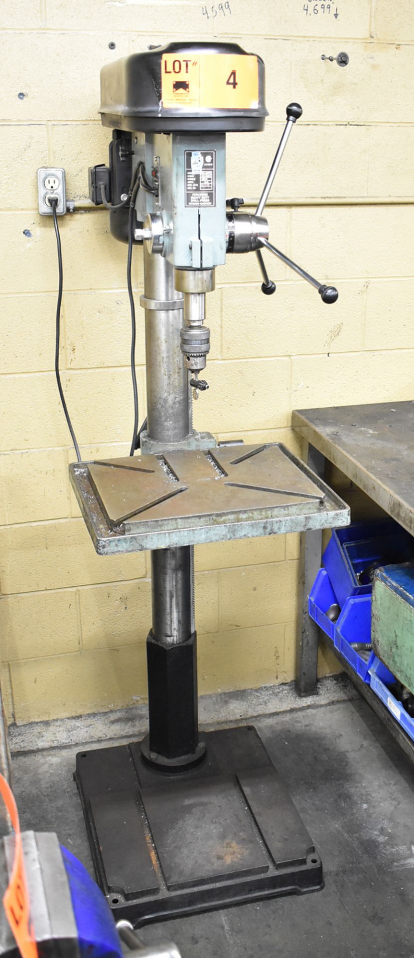 KING (2002) KC-30FC HEAVY DUTY 3/4" FLOOR TYPE DRILL PRESS, S/N 120180