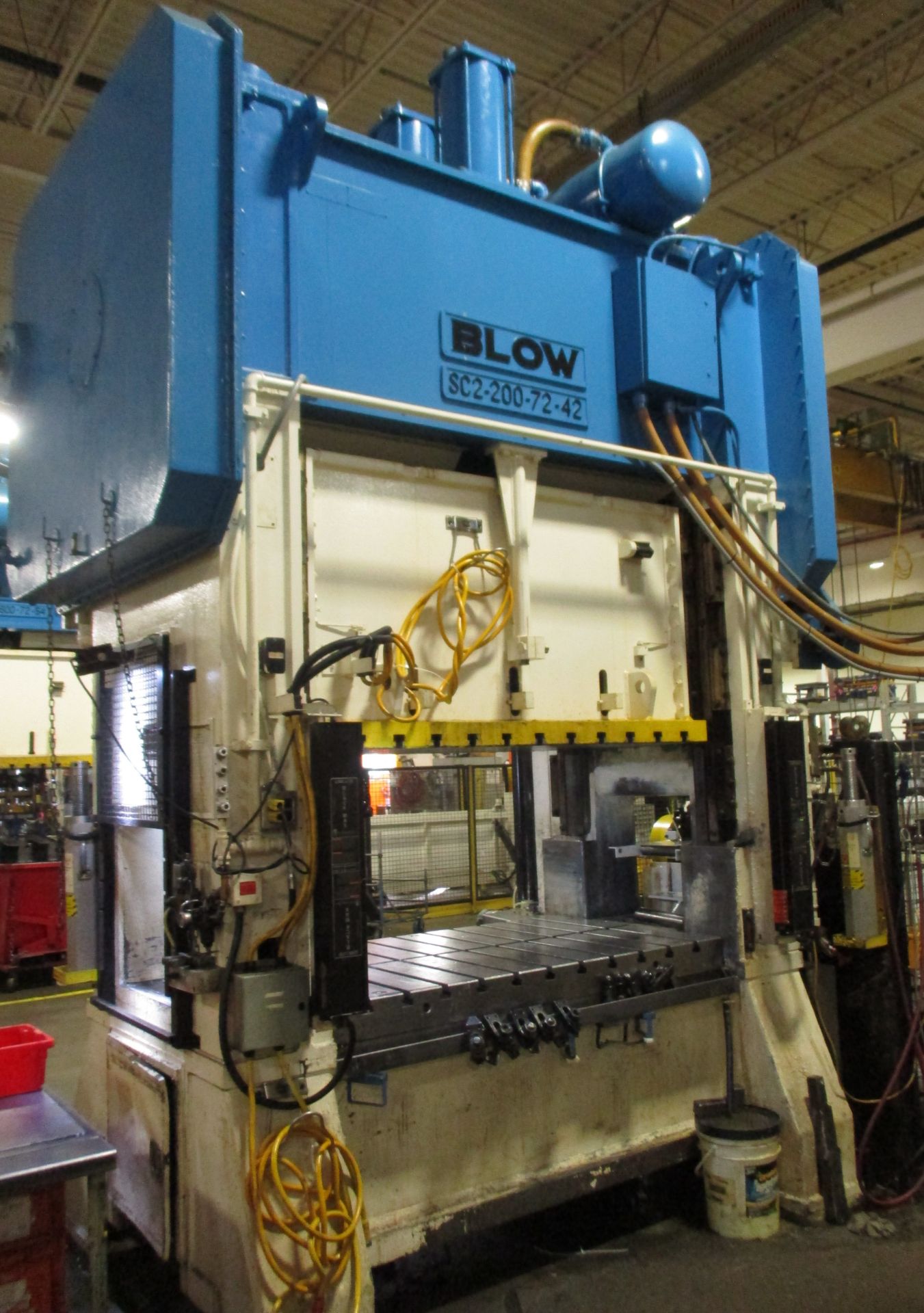 BLOW (1998) SC2-200-72-42, 200 TON STRAIGHT SIDE DOUBLE CRANK STAMPING PRESS