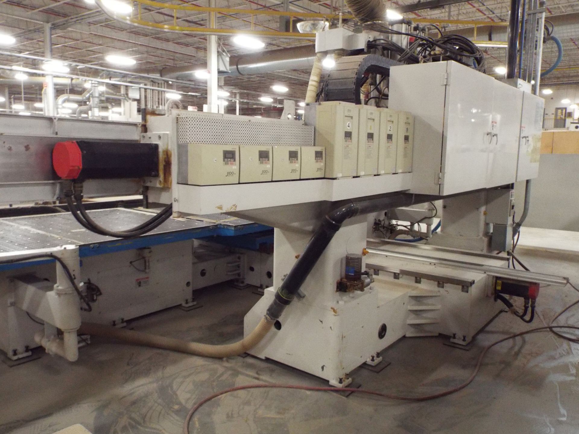 SHODA IRON WORKS NC516P-2134 TWIN PALLET CNC ROUTER WITH FANUC SERIES 210I-M CONTROL, 63"X102" TABLE - Image 6 of 8