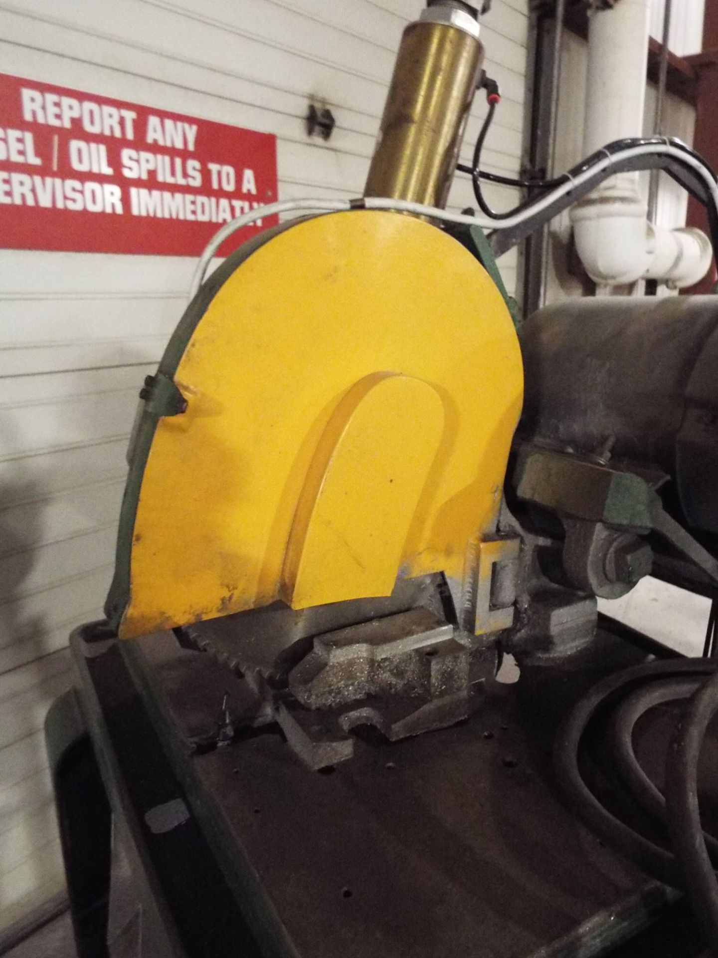 MFG UNKNOWN ALUMINUM COLD CUT SAW WITH 10HP BALDOR MOTOR AND COOLANT, S/N: N/A - Image 2 of 2