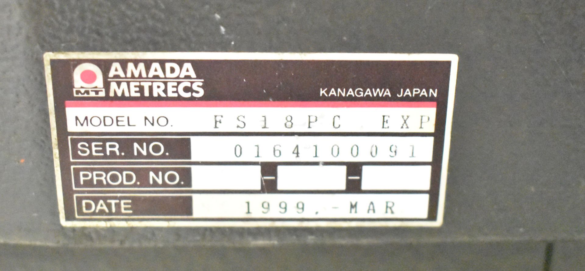 AMADA VIPROS Z3510 30TON CNC TURRET PUNCH, WITH FANUC SERIES 18-P CNC CONTROL, 98"X49" MAX. SHEET - Image 15 of 17