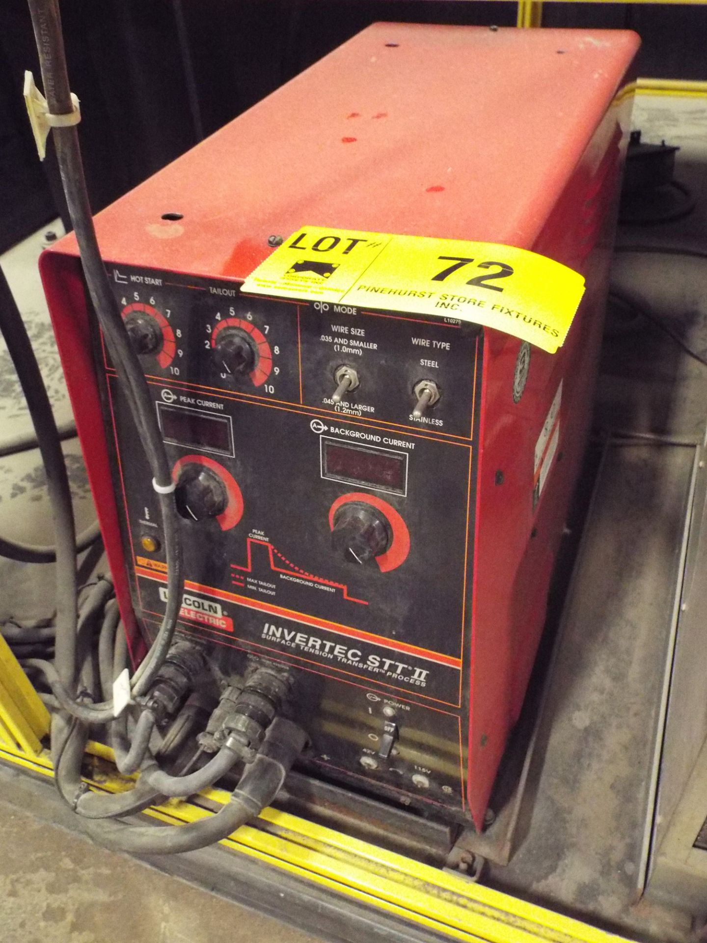 LINCOLN ELECTRIC STT II MIG WELDER WITH LINCOLN ELECTRIC STT 10 WIRE FEEDER CONTROLLER, S/N: N/A