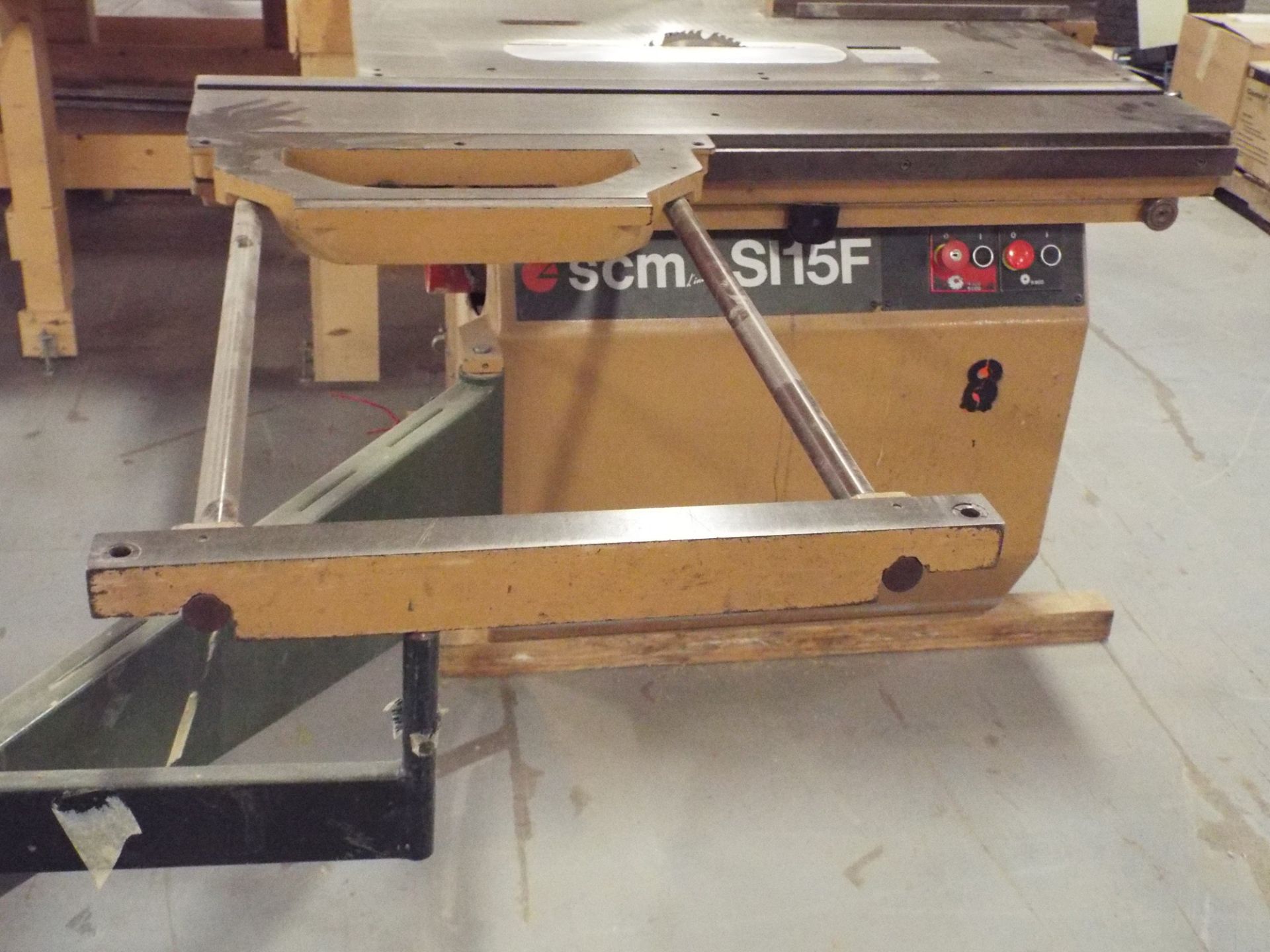 SCM SI15 F SLIDING TABLE SAW WITH 400MM MAX. BLADE DIAMETER, TRAVELS 28", S/N: AB 14454 - Image 5 of 5