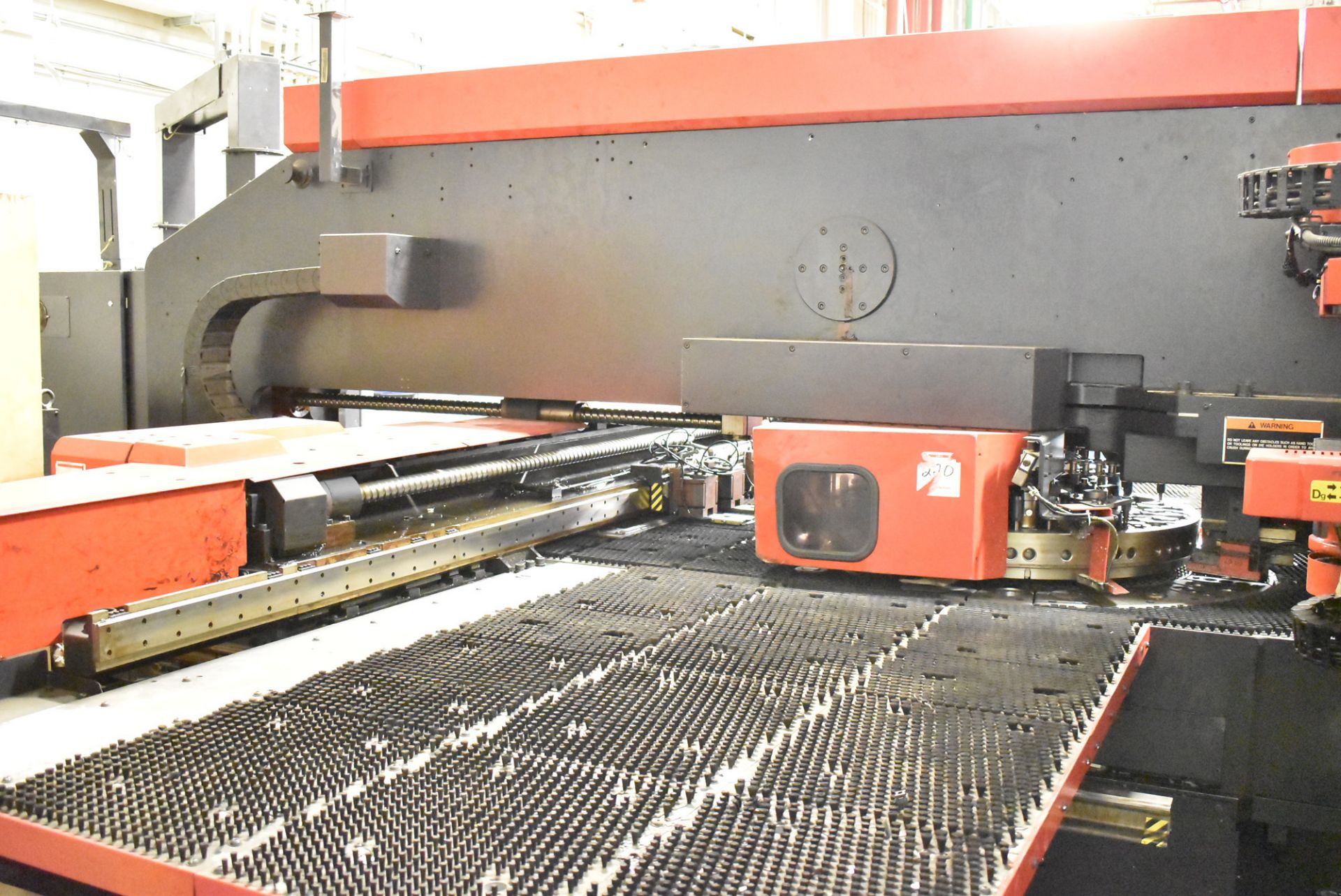 AMADA VIPROS Z3510 30TON CNC TURRET PUNCH, WITH FANUC SERIES 18-P CNC CONTROL, 98"X49" MAX. SHEET - Image 7 of 17