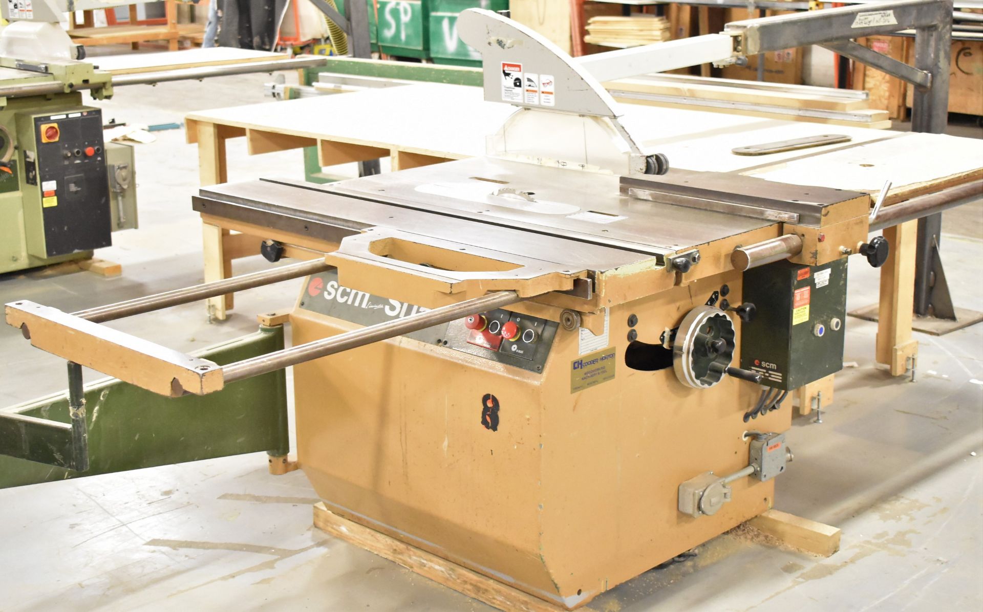 SCM SI15 F SLIDING TABLE SAW WITH 400MM MAX. BLADE DIAMETER, TRAVELS 28", S/N: AB 14454