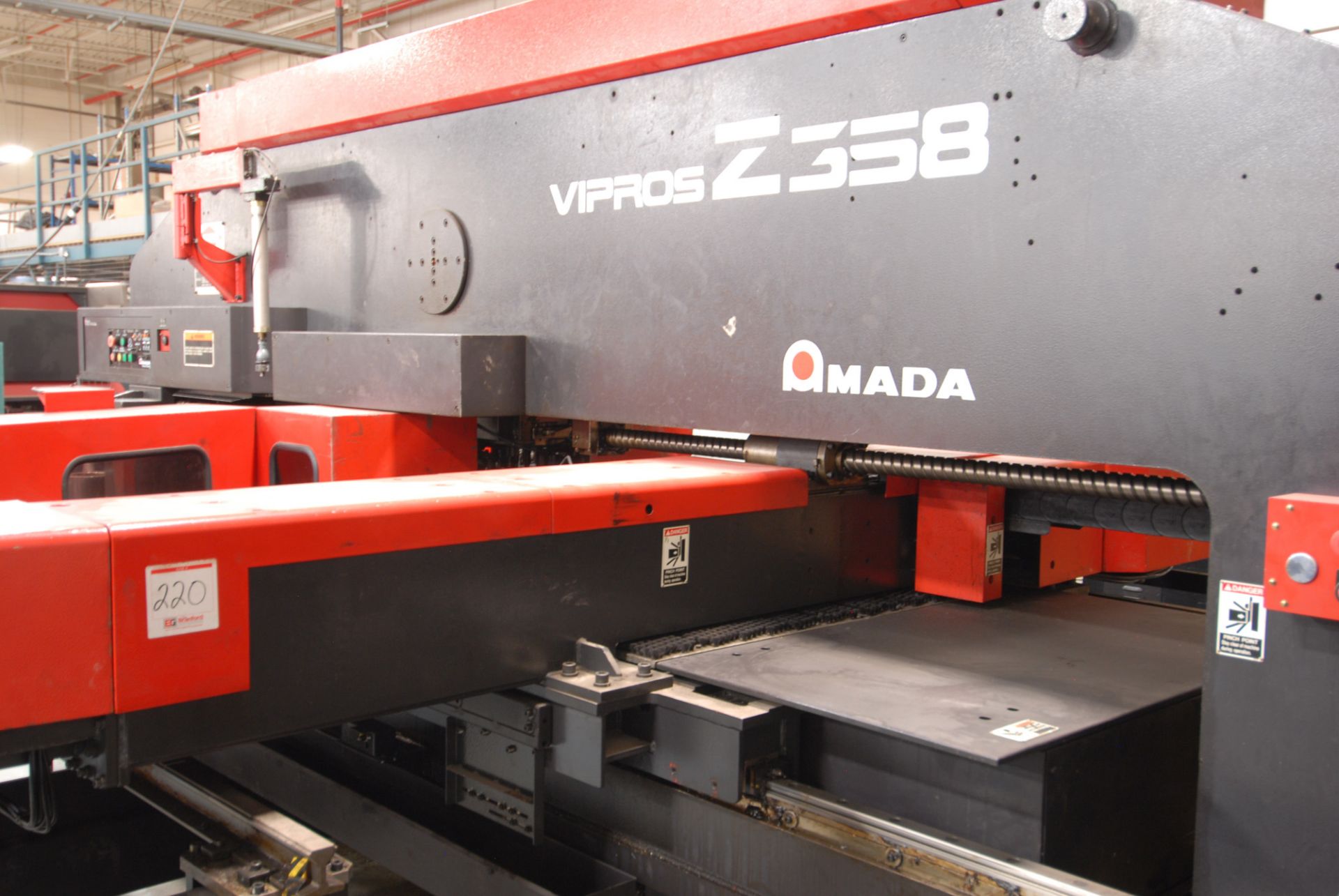 AMADA VIPROS Z3510 30TON CNC TURRET PUNCH, WITH FANUC SERIES 18-P CNC CONTROL, 98"X49" MAX. SHEET - Image 6 of 17