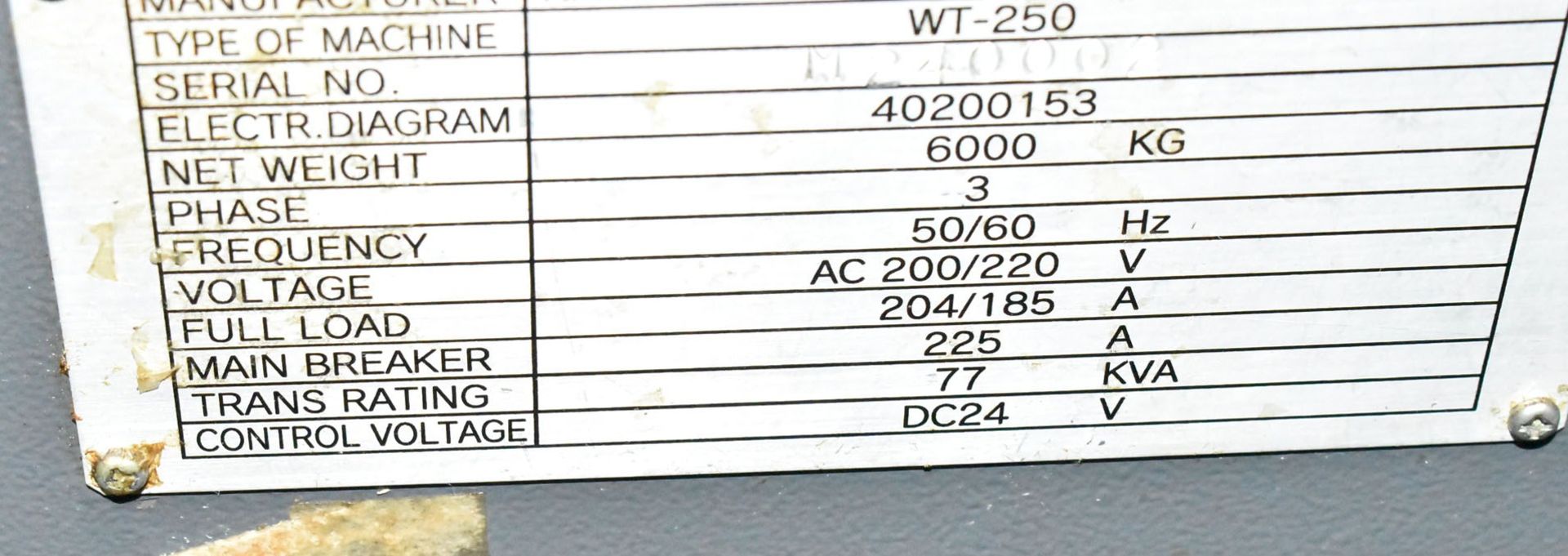 NAKAMURA (2005) WT-250MM, CNC TWIN SPINDLE TWIN TURRET MULTI-TASKING CENTER S/N: M240002 - Image 12 of 27