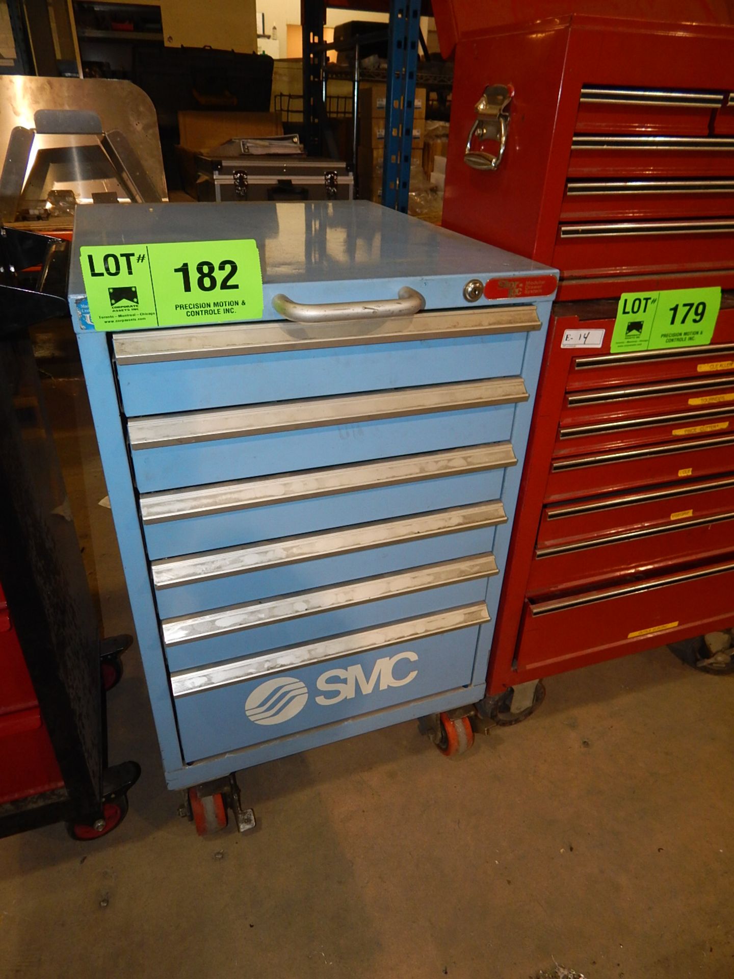 SMC (6) DRAWER ROLLING TOOL CABINET