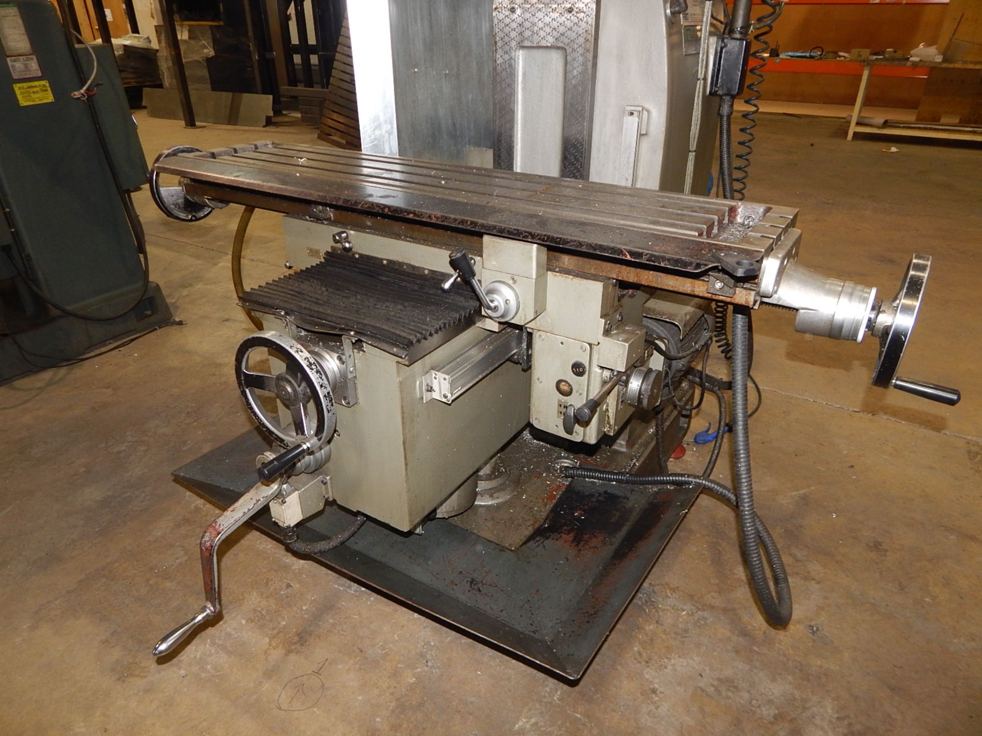 FIRST (2007) LC-20VSG VERTICAL TURRET MILLING MACHINE WITH 51"X10" TABLE, ISO 40 SPINDLE TAPER, - Image 9 of 12