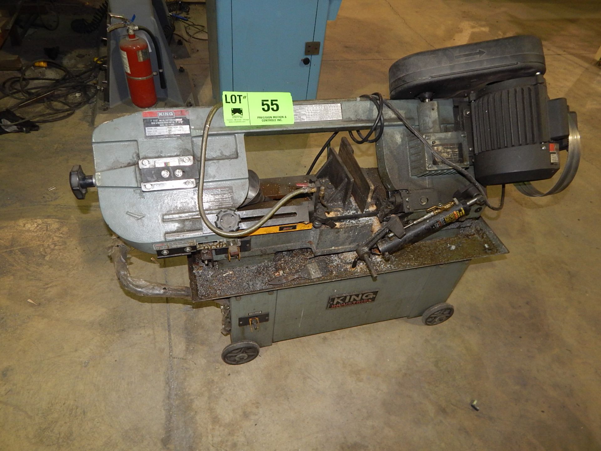 KING INDUSTRIAL KC-712BC 7" X 12" METAL CUTTING BANDSAW, S/N: 0072C33 [RIGGING FEES FOR LOT #55 - $0