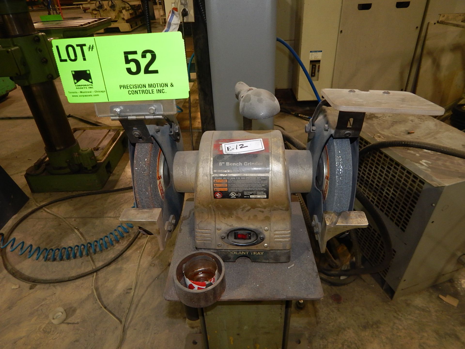 RYOBI 8" BENCH GRINDER, S/N: N/A