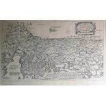 After Moxon Joseph Black and white engraving "The Forty Years Travels of the Children of Israel