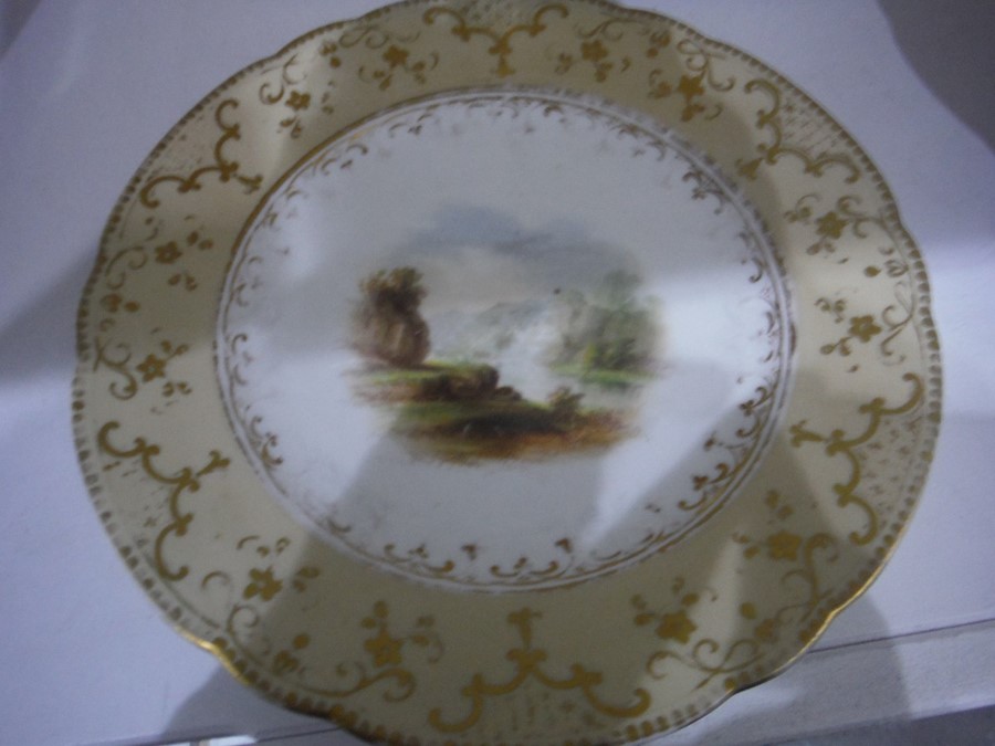 19th century porcelain dessert service depicting c - Image 3 of 32