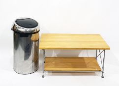 Brabantia kitchen bin and a beech coffee table and two SKY boxes