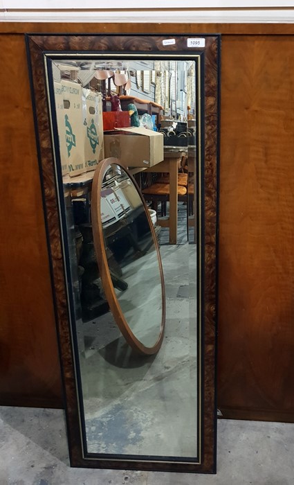 Modern bevelled plate robing mirror within a moder