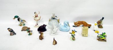 Small quantity of small decorative china wares to include decorative duck ornaments