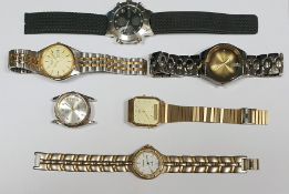 Quantity of modern gent's watches and straps (1 box)