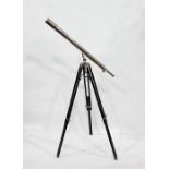 Ornamental telescope on a telescopic tripod stand