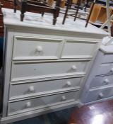 20th century cream chest of two short over three l