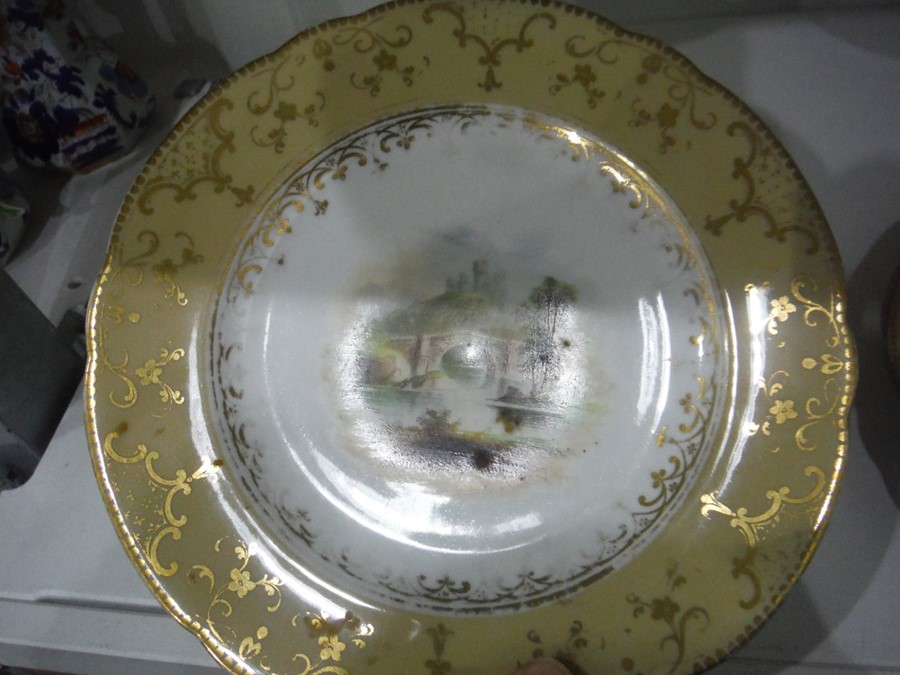 19th century porcelain dessert service depicting c - Image 15 of 32