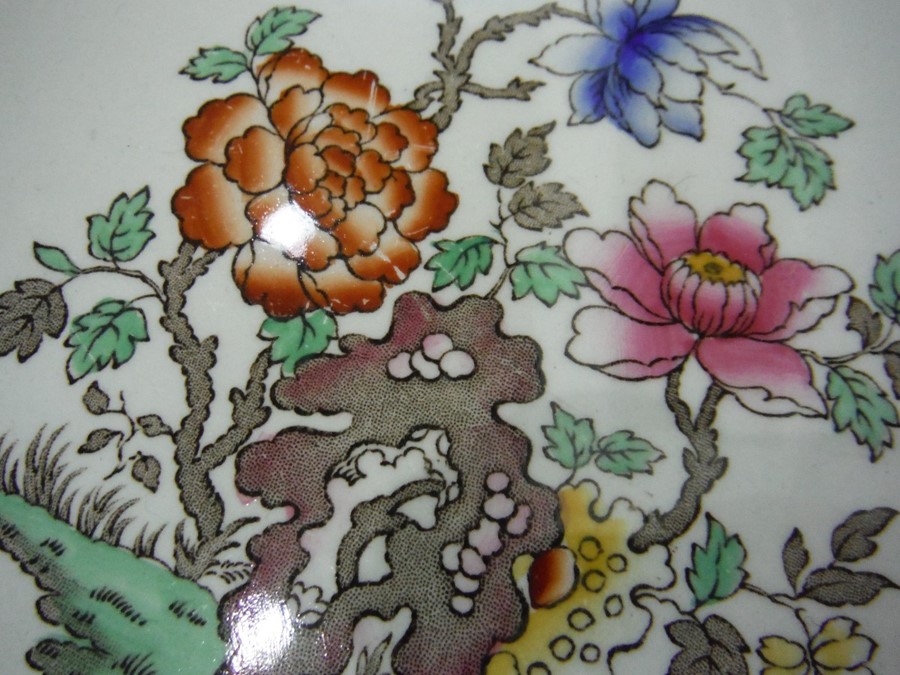 Copeland Spode 'Chinese Rose' dinner ware to include 11 plates and three graduated serving platters - Bild 9 aus 9