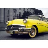 Two 20th century prints on canvas of classic American cars, 70cm x 100cm (2)