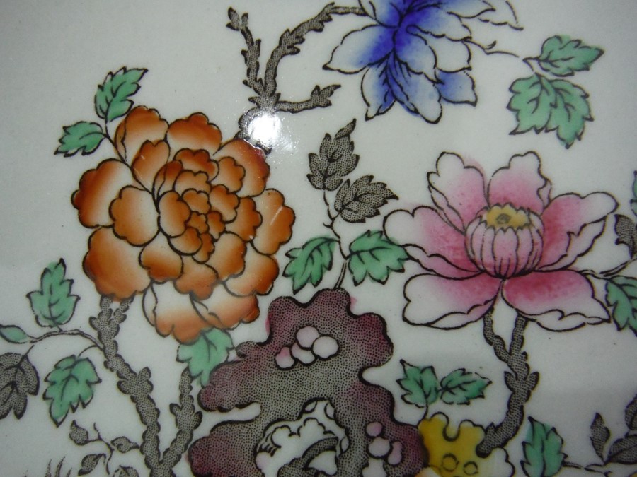 Copeland Spode 'Chinese Rose' dinner ware to include 11 plates and three graduated serving platters - Bild 7 aus 9