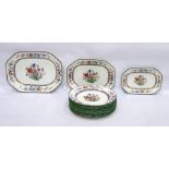 Copeland Spode 'Chinese Rose' dinner ware to include 11 plates and three graduated serving platters