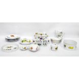 Assorted Royal Worcester 'Evesham' pattern part dinner wares to include tureen, plates, flan dish,