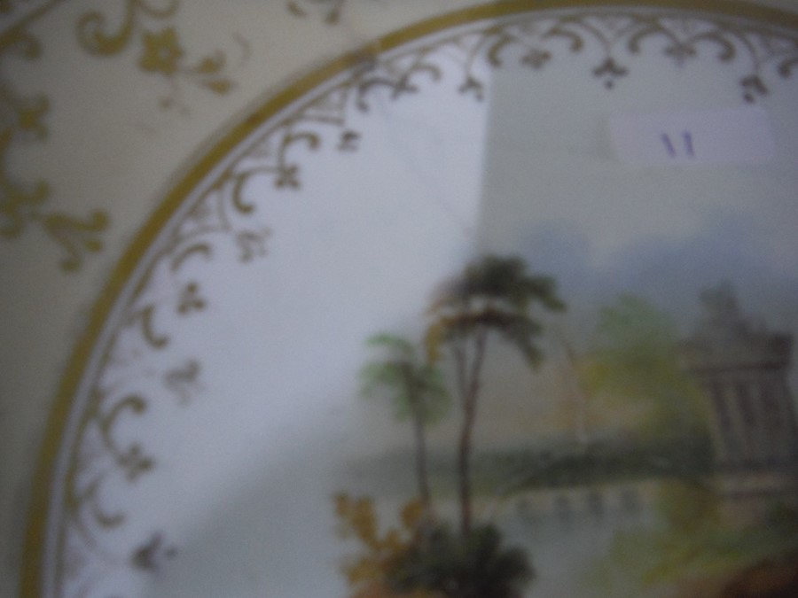 19th century porcelain dessert service depicting c - Image 21 of 32