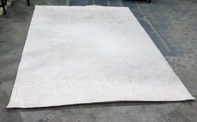 Designer's Guild cream and grey carpet "Melusine Chalk", 200 x 300cm