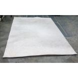 Designer's Guild cream and grey carpet "Melusine Chalk", 200 x 300cm