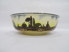 Royal Doulton washbowl decorated with landscape