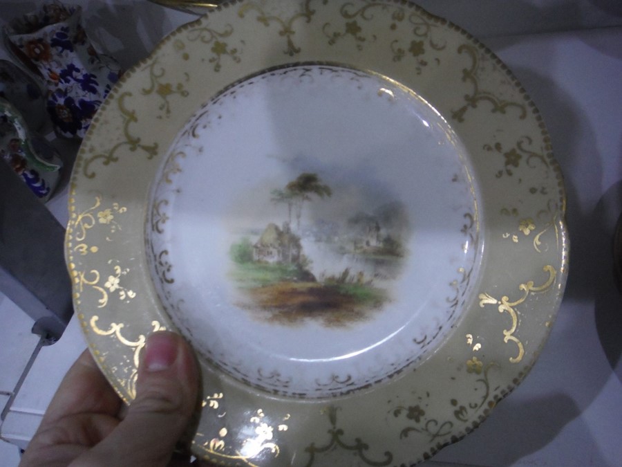 19th century porcelain dessert service depicting c - Image 13 of 32