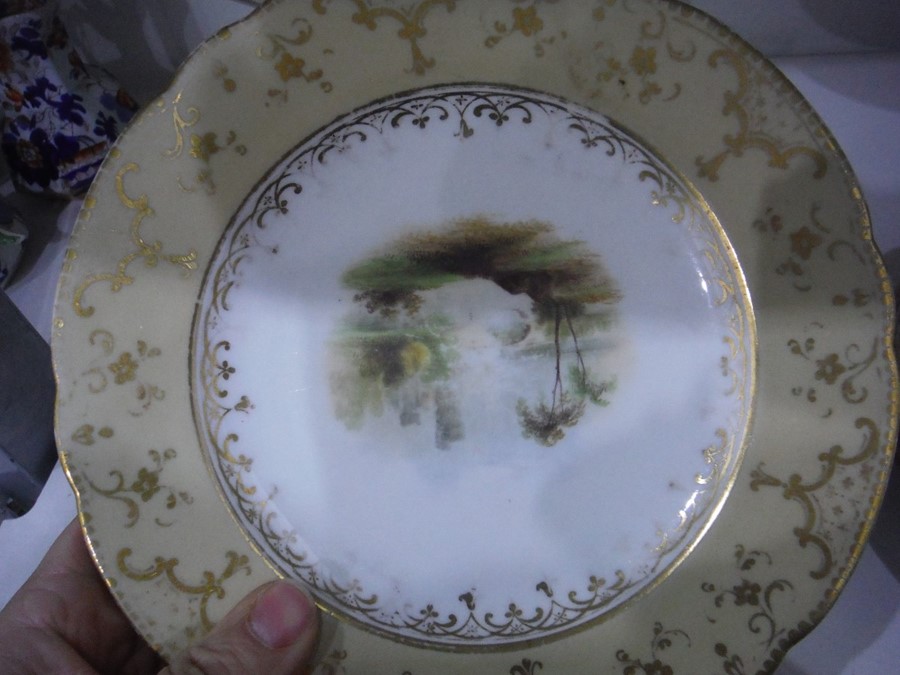 19th century porcelain dessert service depicting c - Image 11 of 32